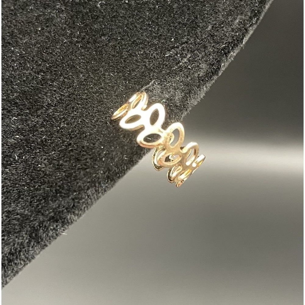 New Gold Tone Metal Slim Vine Boho SINGLE Ear Cuff Earring (No Piercing Needed)